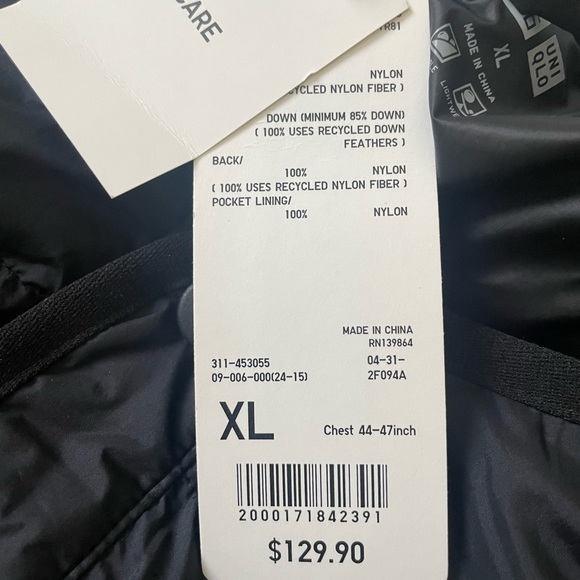 COPY - Uniqlo NWT recycled  Down jacket - Picture 2 of 4